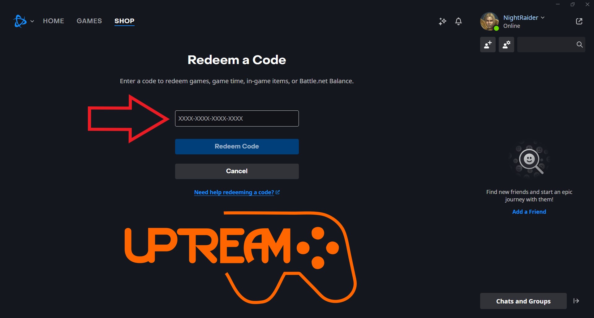 Redeem a Code